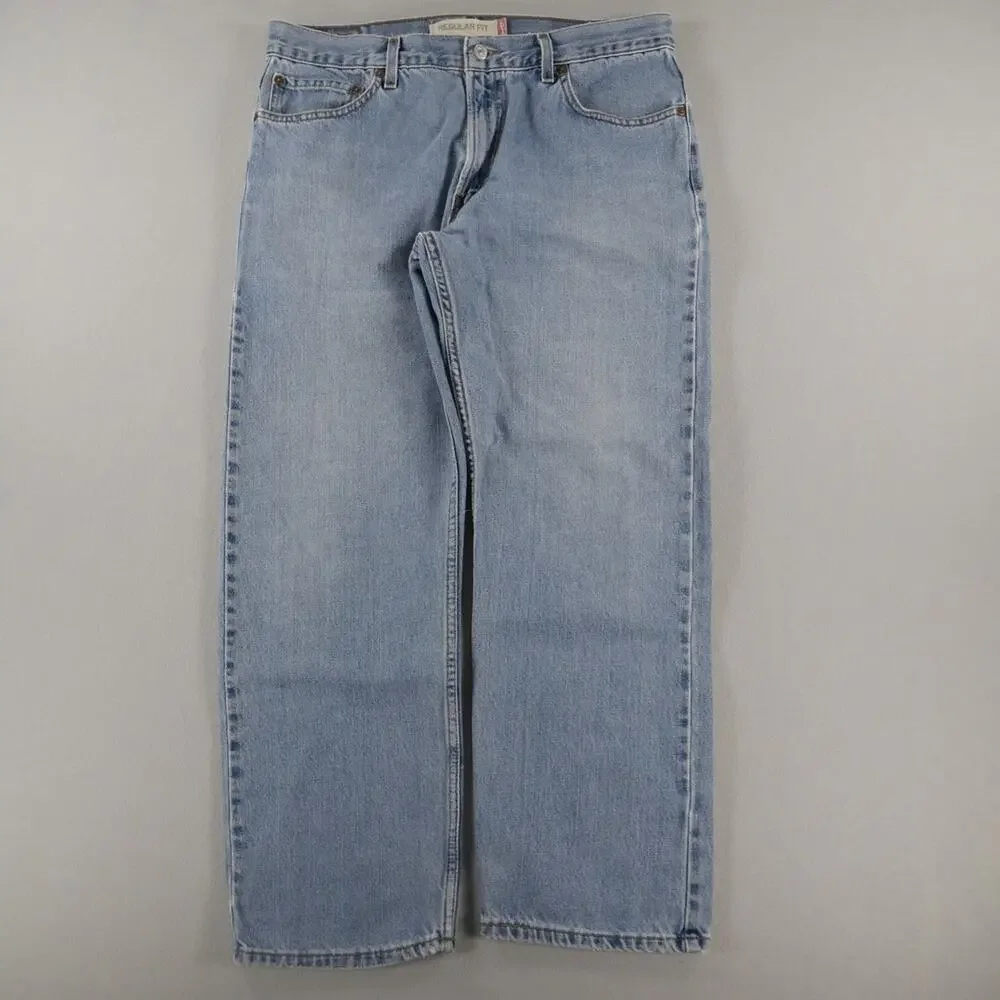 Vintage Y2K Levi’s 505 Regular Fit Straight Leg (36 x 29) Blue Jeans Streetwear
